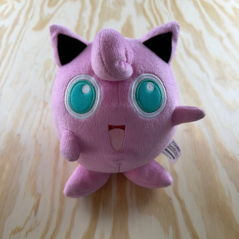 TOMY Pokemon Jigglypuff Plush Pink Stuffed Animal Toy T19339 7 Inch